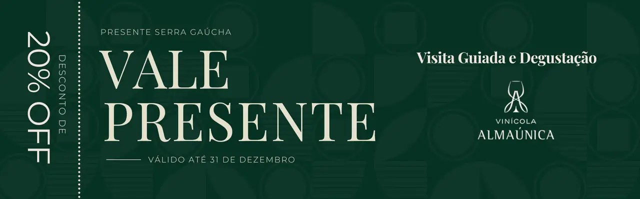 Cover - Vale Presente - Visita Guiada e Degustação na Vinícola Almaúnica