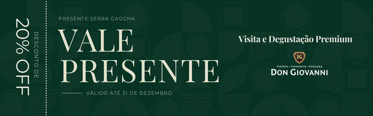 Cover - Vale Presente - Visita e degustação premium na Vinícola Don Giovanni