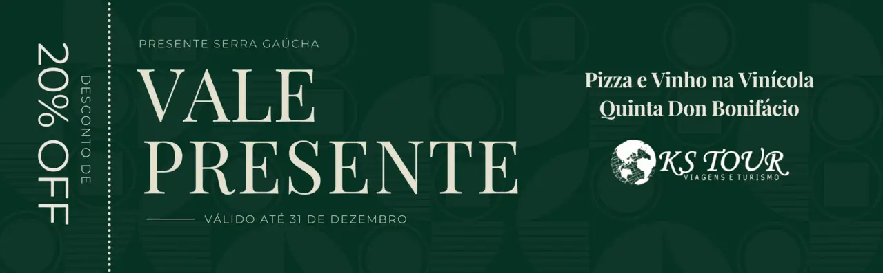 Cover - Vale Presente - Pizza e Vinho na Vinícola Quinta Don Bonifácio com KS Tour