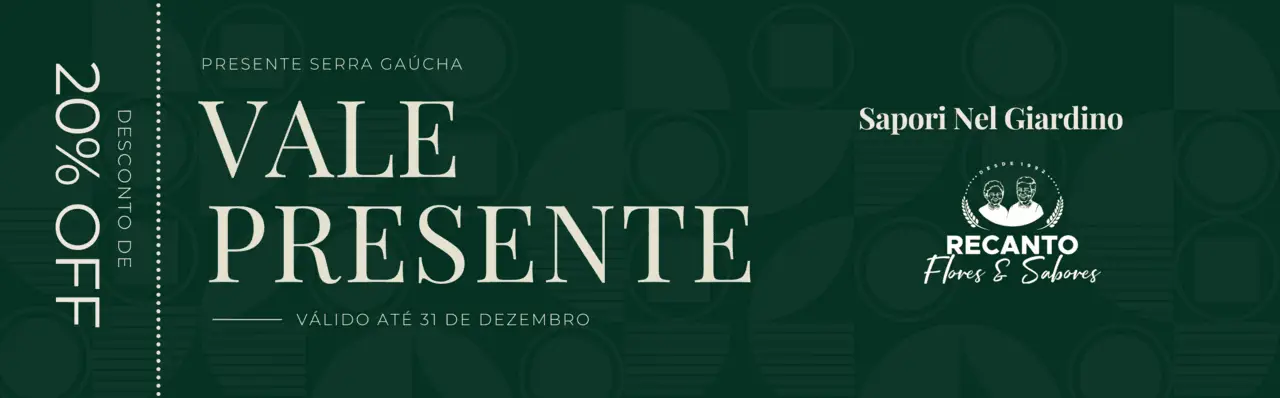 Cover - Vale Presente - Sapori Nel Giardino no Recanto Flores e Sabores